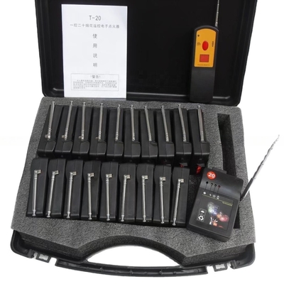 20cues / 10cues Système d'incendie sans fil à distance Scène professionnelle Fontaine Feux d'artifice Tir pyrotechnique