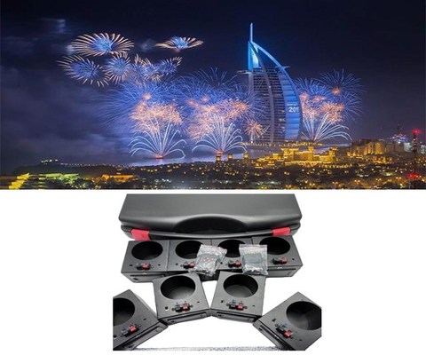 70-100m Scène de télécommande Fontaine froide intérieure Base système de tir électronique Feux d'artifice