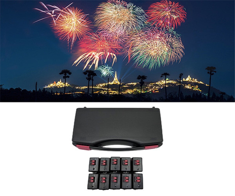 70-100m Scène de télécommande Fontaine froide intérieure Base système de tir électronique Feux d'artifice