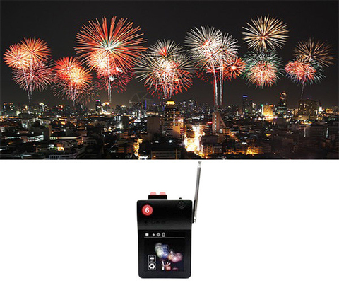 70-100m Scène de télécommande Fontaine froide intérieure Base système de tir électronique Feux d'artifice