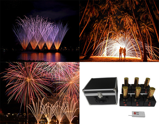 12 10 canaux 500m ventilateur feux d'artifice fontaine machine feux d'artifice réglage système de commande sans fil