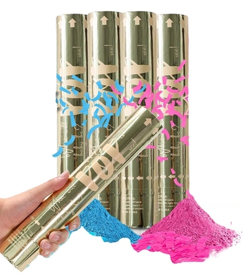 Le sexe révèle le canon de poudre, le canon de fumée bleu pour la célébration du festival.