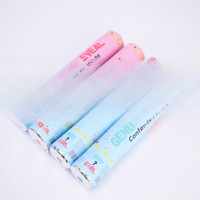 Rose bleu Biodégradable confettis de mariage Poppers Poppers de genre