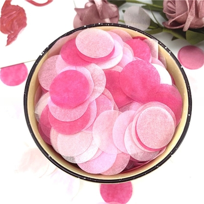 Papeterie de tissus ronde, confettis de soirée, poppers biodégradables