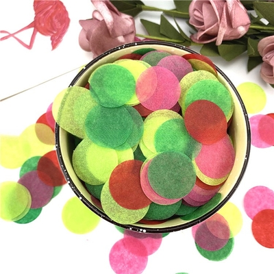 Papeterie de tissus ronde, confettis de soirée, poppers biodégradables