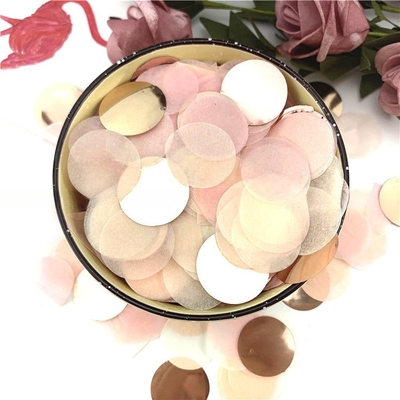 Papeterie de tissus ronde, confettis de soirée, poppers biodégradables