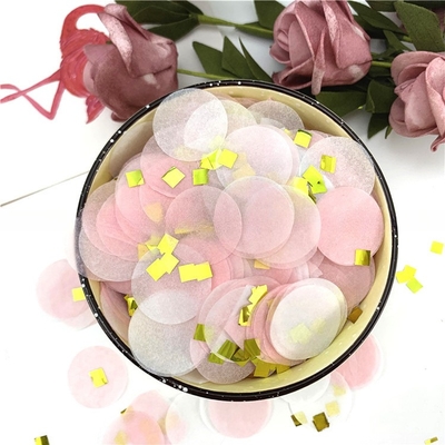 Célébration mariage fête d'anniversaire Tissu biodégradable confetti tireur