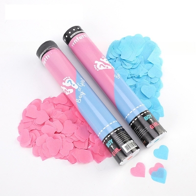 Poudre sûre révèle le sexe Cannon personnalisé Confetti Poppers Portable