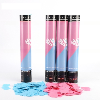 Poudre sûre révèle le sexe Cannon personnalisé Confetti Poppers Portable