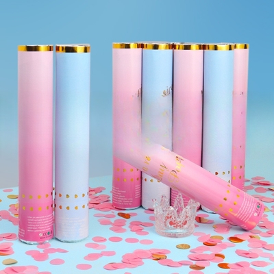 Poudre sûre révèle le sexe Cannon personnalisé Confetti Poppers Portable