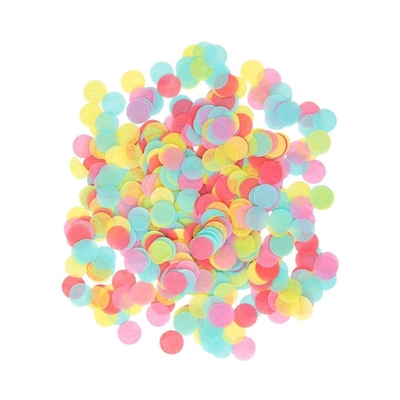 Confetti cercle points arc-en-ciel Confetti pour les fêtes Table de mariage Fêtes Papier biodégradable multicolore