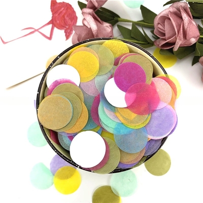 Décoration de mariage fête d'anniversaire papier argenté confetti circulaire multicolore