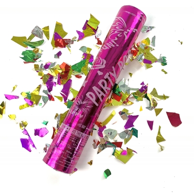 Genre Confetti Poppers Biodégradable Révéler le sexe Effets de la fumée de la couleur des confetti