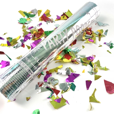 Genre Confetti Poppers Biodégradable Révéler le sexe Effets de la fumée de la couleur des confetti