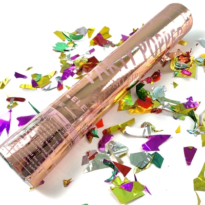 Genre Confetti Poppers Biodégradable Révéler le sexe Effets de la fumée de la couleur des confetti