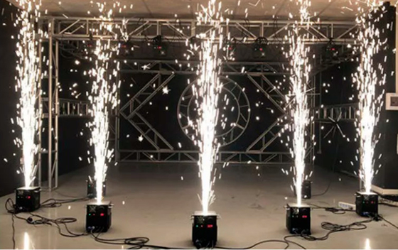 DMX poudre de titane électrique étincelles froides scène fontaine feux d'artifice machine de danse d'étincelle pyrotechnique