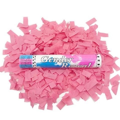 Vente chaude Confetti Shooter Révéler le sexe Confetti Cannon Party Popper Confetti lanceur pour révéler le sexe
