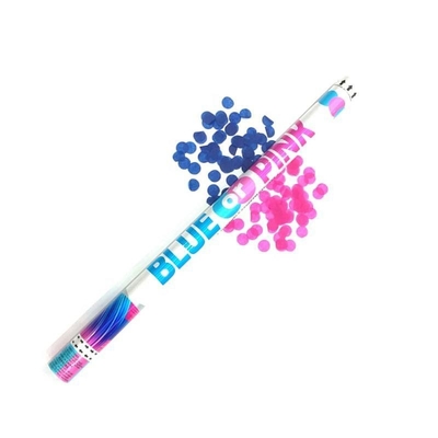 Vente en gros d' air comprimé de haute qualité biodégradable ignifuge confetti de fête popper Cannon pour bébé Révélation du sexe