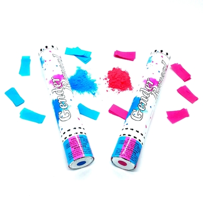 30cm Portable Révéler le sexe de la fumée Confetti poudre de canon avec l'air comprimé de puissance