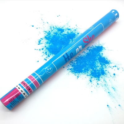 24 pouces bleu rose sexe révélateur poudre canon douche pour bébé canon à fumée d'air comprimé