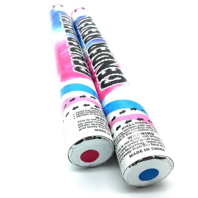 garçon ou fille sexe révéler confetti de papier tireur couleur courir poudre fumée biodégradable ignifuge fête popper confetti c