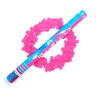 Découvrez le sexe du bébé Décorations de fête bleu et rose biodégradable ignifuge confetti de fête popper