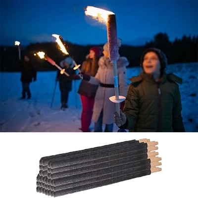 Fête de Noël Essentiel lampe de poche avec poignée de bois bougie de temps de combustion professionnel de 60 minutes