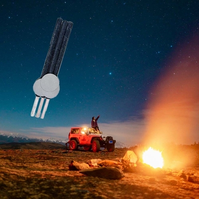 Fête de Noël Essentiel lampe de poche avec poignée de bois bougie de temps de combustion professionnel de 60 minutes