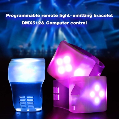Personnalisation Dmx contrôlé LED Flash Bracelet Pour l'événement Rave Party