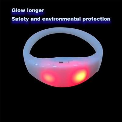 LED clignotant Bracelet en silicone Sensor sonore activé Light Up bracelet son activé Bracelet clignotant en silicone LED activé W