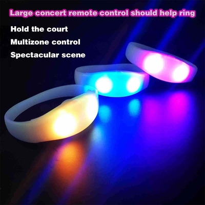 2024 DMX 512 Éclairage commandé à distance LED Bracelet RGB Pulseras Brasil luz gira Pulseras LED Con contrôle DMX