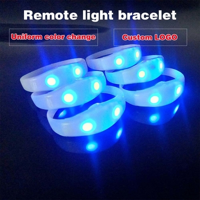 LED clignotant Bracelet en silicone Sensor sonore activé Light Up bracelet son activé Bracelet clignotant en silicone LED activé W