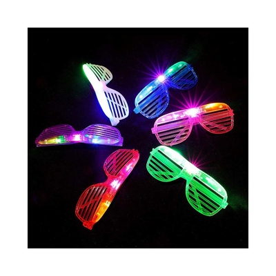 Lunettes à LED Lunettes de soleil au néon Lunettes allumées Articles de fête Rave Costumes Fête DJ Lunettes de soleil Décoration de fête d'anniversaire