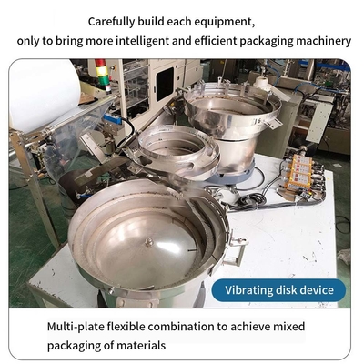 Machine d'emballage à vis entièrement automatique à deux vibrateurs bols de matériel de boulonnage à clous à vis de comptage de sac machine d'emballage