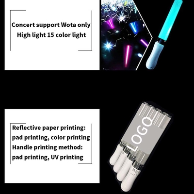 L'acrylique Mini Led Stick avec commutateur rotatif Logo laser personnalisé Mini Glow Led Acrylique Stick Led Pen Light