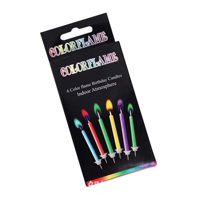 Bougie arc-en-ciel créative pour la décoration de fête et la célébration d'anniversaire