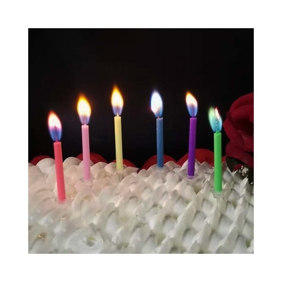 12 Comptez des flammes colorées Des bougies de gâteau d'anniversaire Pas de parfum parfait pour un joyeux anniversaire