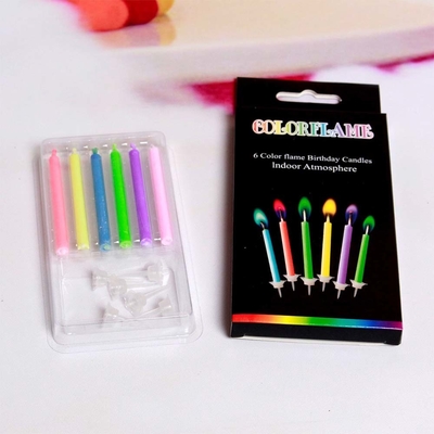 Bougie arc-en-ciel créative pour la décoration de fête et la célébration d'anniversaire