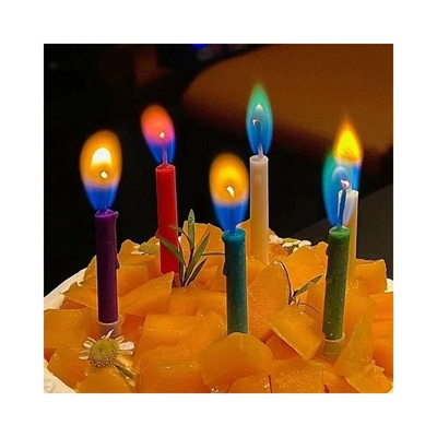 Bougie arc-en-ciel créative pour la décoration de fête et la célébration d'anniversaire