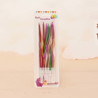 Des bougies en fil d'or en argent Des bougies pour gâteau d'anniversaire Des décorations pour fête d'anniversaire