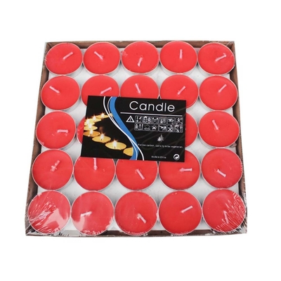 Bougie de thé colorée pour la décoration de la maison et du mariage dans un seul paquet Taille 4X4X2 cm