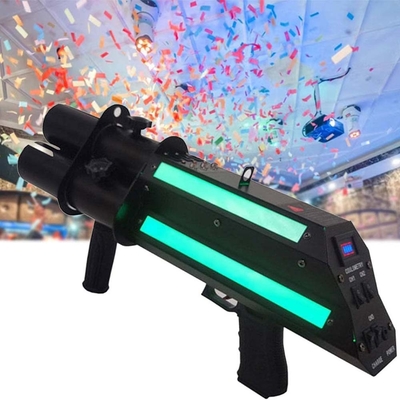Confetti en papier Fête de l'arme de scène Atmosphère Équipement électrique Confetti pistolet à trois têtes