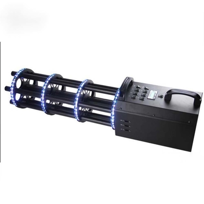 Dj Bar Atmosphère Portable Six Shots Gatling Électrique LED Confetti Gun Cannon Nightclub Pulvérisation de papier Confetti Machine