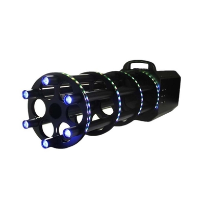 Dj Bar Atmosphère Portable Six Shots Gatling Électrique LED Confetti Gun Cannon Nightclub Pulvérisation de papier Confetti Machine