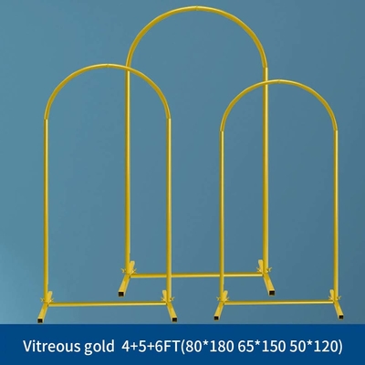 Tubes en alliage d'aluminium en or 25 mm toile de fond floral de mariage Stand avec accessoires et sac à dos