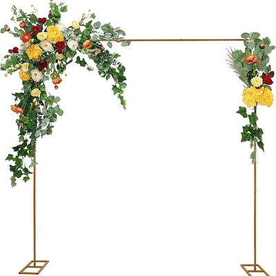 Arche de mariage rectangulaire en métal d'or En toile de fond Stand pour la cérémonie fête d'anniversaire