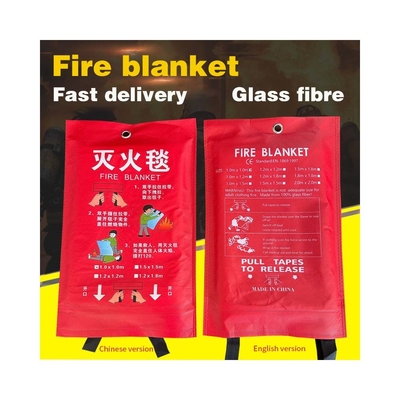 Couverture incendie de cuisine d'hôtel avec 0,4 mm 0,8 mm épaisseur et tissu de silicone ignifuge
