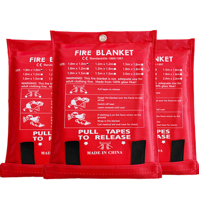 Couverture incendie de cuisine d'hôtel avec 0,4 mm 0,8 mm épaisseur et tissu de silicone ignifuge