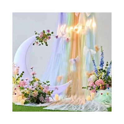 Couleur pure pour la décoration de mariage en plein air