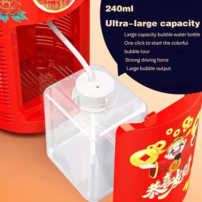 Cadeau du Nouvel An chinois Dmx Tiktok Boules électriques entièrement automatiques Jouets de soufflage de bulles Reutilisables Feux d'artifice Machine à bulles